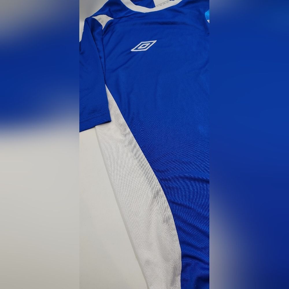Umbro Italy Blue & White Soccer Shirt Sz - Picture 8 of 12